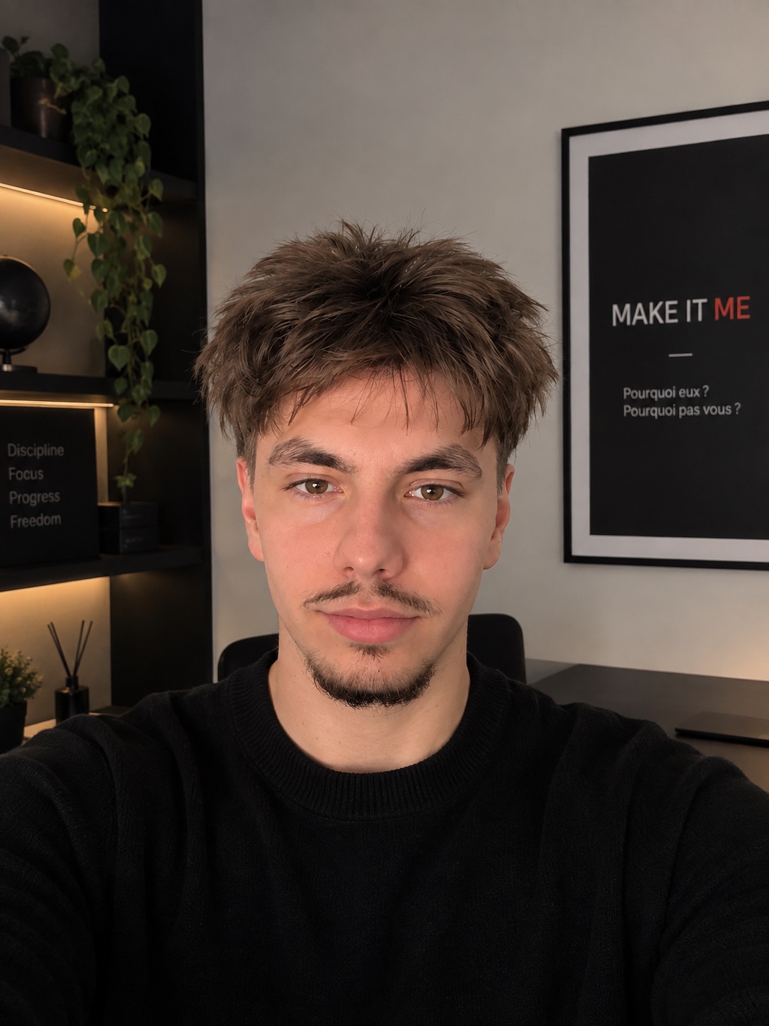 Dimitri Nulens, fondateur de MAKE IT ME, dans son bureau